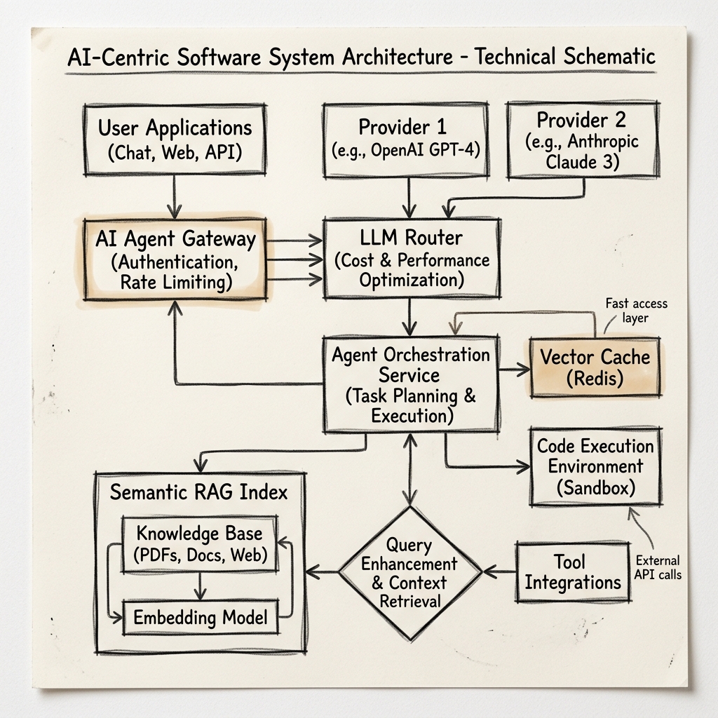 AI-Centric Software System Architecture